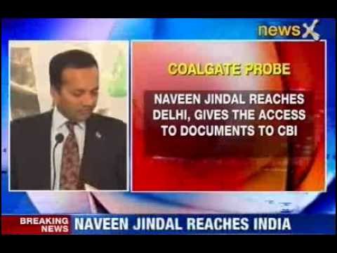NewsX: Coalgate scam: Naveen Jindal reaches India