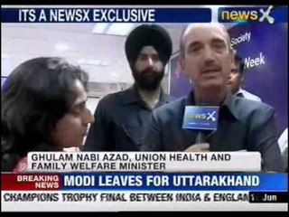 Uttarakhand floods: Army is doing a great job, says Azad