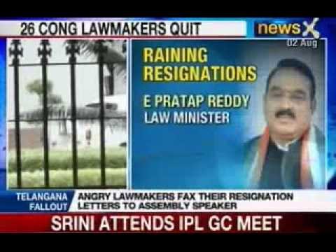 Telangana effect: 29 Congress, TDP legislators from Andhra-Rayalaseema resign in protest