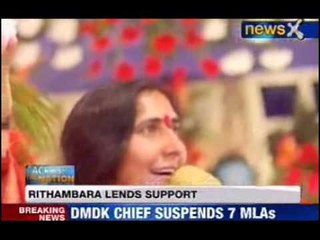 NewsX: Rithambara lends support, to adopt flood hit children