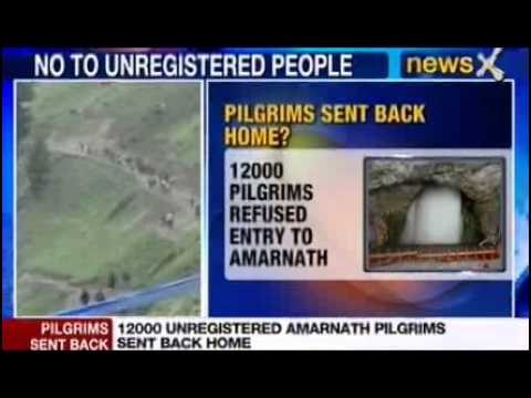 News X: Amarnath pilgrims sent back