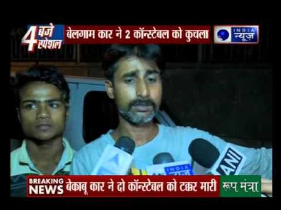 Two constables critical after a car hits their bike in East Delhi