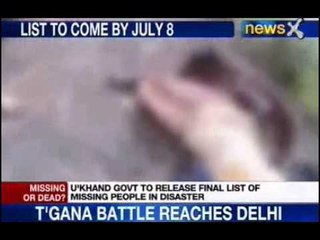 Uttarakhand flood: List of missing people on July 8