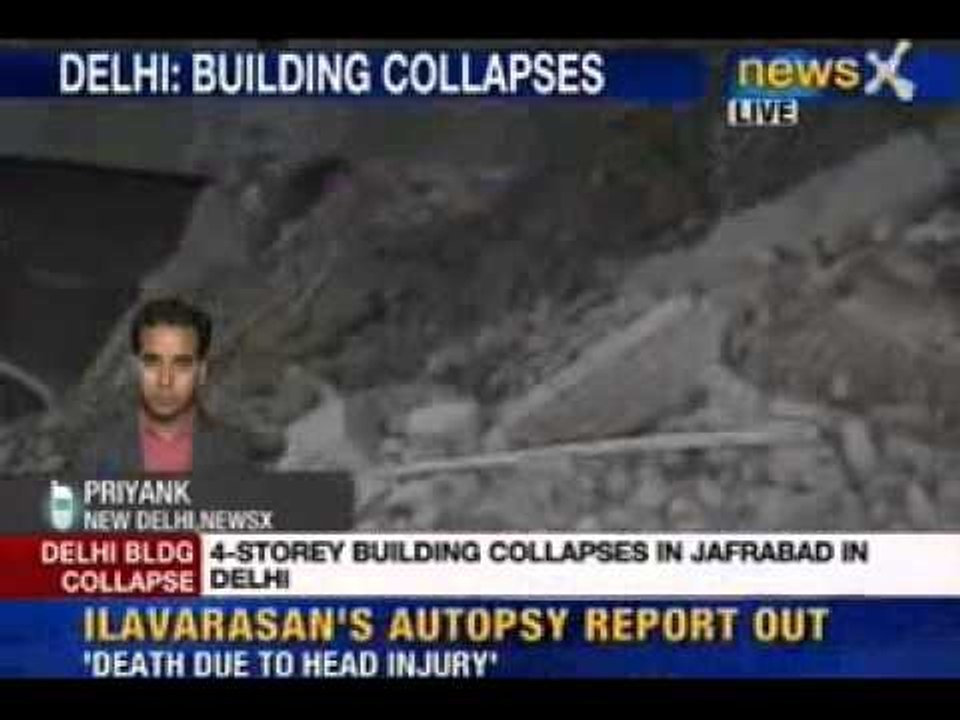 NewsX: Four-storey building collapses in Delhi, one killed