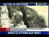 NewsX: Floods hit Assam, nearly one lakh people affected