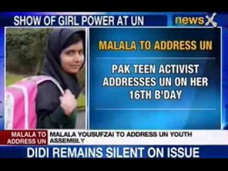 NewsX: Malala Yousafzai to address at United Nations