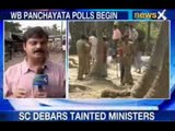 NewsX: WB panchayat polls in maoists stronghold begins