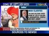 NewsX: Narendra Modi defends himself on twitter
