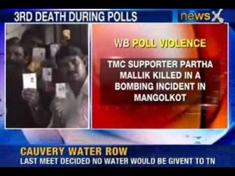 NewsX: Third TMC supporter dead in West Bengal panchayat polls