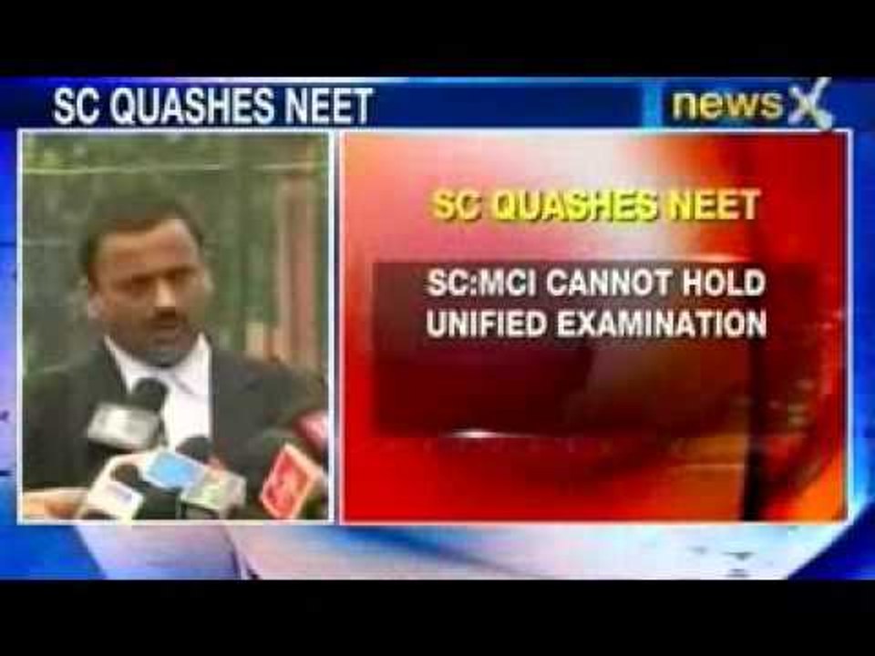 News X: Supreme Court quashes NEET for medical admissions