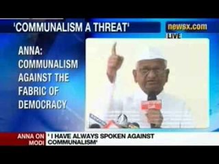 NewsX: Anna Hazare addresses Media