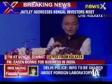 Arun Jaitley addresses media in West Bengal