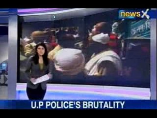 NewsX: Viilagers beaten over a protest by UP Police