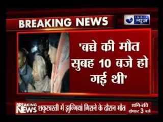 Demolition drive in Delhi's Shakurbasti leaves a child dead, thousands homeless in chilling cold