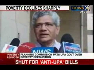 NewsX: Planning commission pats UPA government over poverty reduction