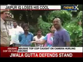 NewsX: Japiur Inspector General caught on camera abusing children