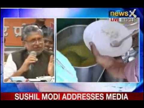 NewsX: Sushil Modi addresses media