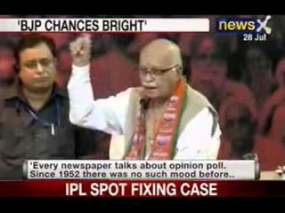 L.K. Advani: There's a positive wave for BJP