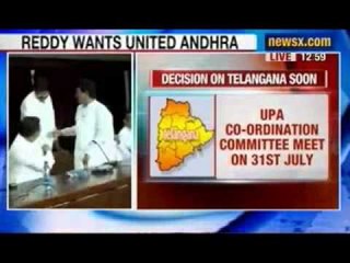 NewsX: Decision on Telangana soon