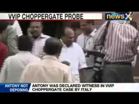 VVIP chopper scam: AK Antony to not depose in Italian court