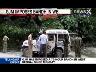 下载视频: NewsX: Three-day bandh demanding Gorkhaland disrupts life in Darjeeling