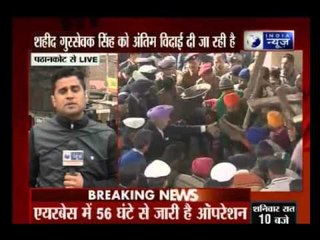 Last rites of martyr Gursewak Singh performed with full military honours