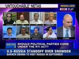 NewsX Debate: Should Political Parties come under the RTI Act?