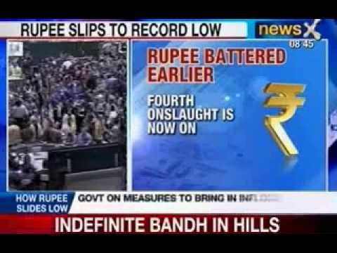 NewsX: RBI's measures fail to prob up Currency, Rupee slide continues