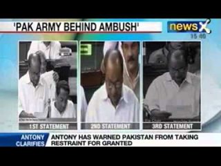 NewsX: Monsoon session day 4 Defence Minister Antony makes a fresh statement