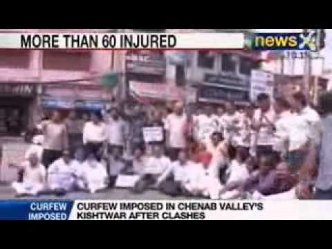NewsX: Curfew imposed in Jammu and Kashmir as clashes broke out after Eid Prayers