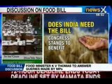 NewsX: Discussion on Food Bill today in Lok Sabha