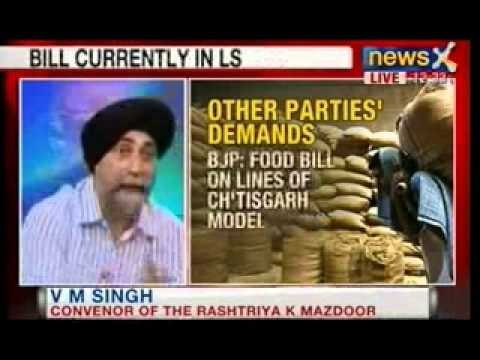NewsX: Food Security Bill currently in Lok Sabha