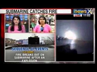 NewsX: INS Sindhurakshak catches fire, more than 12 fire engines sent for rescue