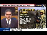 NewsX: Non stop firing along LoC by Pakistan