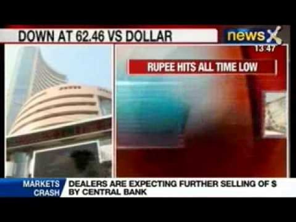 News X: Rupee falls to new record low against Dollar