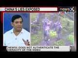 NewsX has accesses video showing Chinese troops on Indian soil