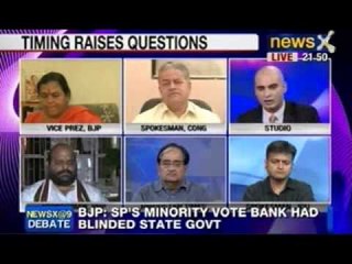NewsX Debate: SP's Minority vote bank had blinded state Government , BJP