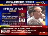 Rajnath Singh casts vote in Lucknow