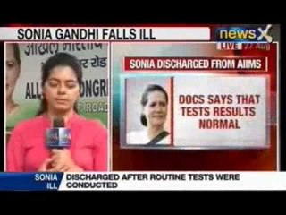 NewsX: Unwell Sonia Gandhi left Parliamnet before voting on Food Bill