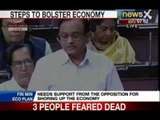 NewsX: Needs support from the opposition for shoring up the Economy