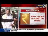 News X: Rupee touches 66 against the dollar