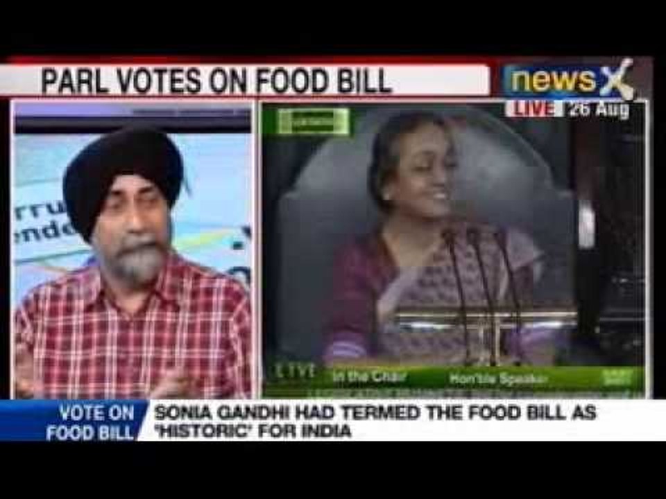 NewsX: BJP-SP slam Food Bill, find serious flaws in the Food Bill