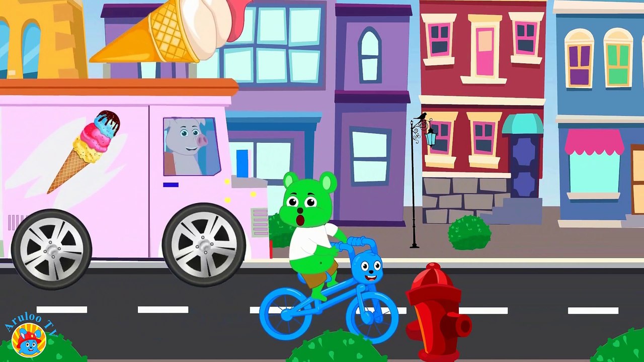 Cartoon Network HD: Adventure Time - Mega Gummy Bear & Aruloo Cartoon Nursery Rhymes for kids - My Pet Blue Bicycle