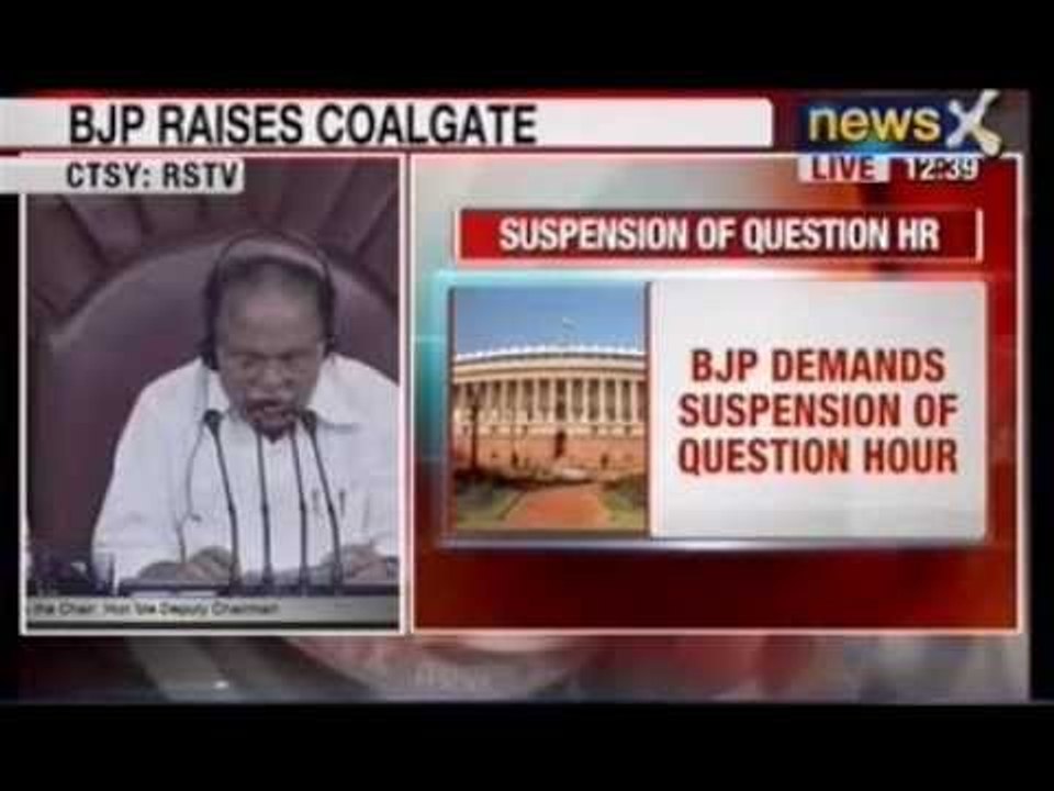 News X: Opposition uproar in Rajya Sabha over missing Coal Ministry files