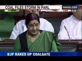 NewsX : Sushma Swaraj demands FIR, says coal files stolen not lost