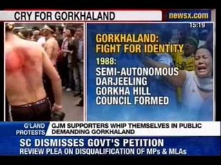 Download Video: NewsX : Protestors out on street in Darjeeling for Gorkhaland