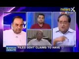 NewsX Debate : Subramaniam Swamy debates about coal allocation scam files deliberately misplaced