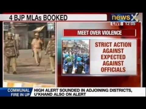 Muzaffarnager Violence: Four BJP MLA's and one congress leader among Forty booked for inciting Mobs