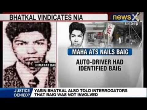 NewsX : National Investigation Agency chargesheet doesn't mention terrorist Himayat Baig's name