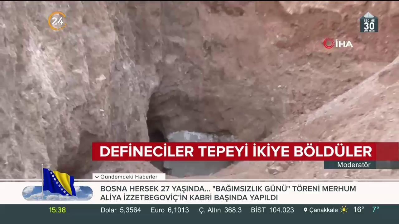 Tepeden anıt mezar çıktı